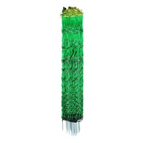 VEVOR Electric Fence Netting, 42 in (H) x 164 ft (L), PE Net Fencing with Posts & Double-Spiked Stakes, Utility Portable Electric Fence for Pigs,