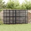 Dog Kennel Black Powder-coated steel Large Durable Dog Kennel