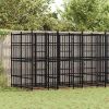 Dog Kennel Black Powder-coated steel Extra Large Durable