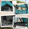 Pet stroller, dog stroller, easy to carry, dark green