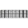 Dog Kennel Black Powder-coated steel 12.9 sq ft Locks