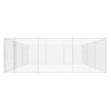 Dog Kennel Silver Galvanized Steel Large Dog Kennel Square