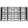 Dog Kennel Black Powder-coated steel Large Durable Dog Kennel