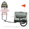 3 in 1 Dog Bike Trailer, Pet Cargo, Pet Bed with Safety Leash, Hitch, Quick-Release Wheels, Cushion for Small Dogs