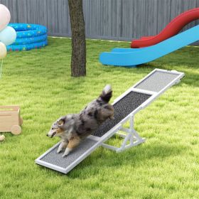 Dog Agility Ramp , Pet Seesaw (Color: as picture)