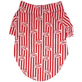 Hawaiian Camp Shirt (Color: Movie Theater Popcorn Box, size: large)