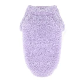 Soft Plush Pullover (Color: Lavender, size: X-Small)